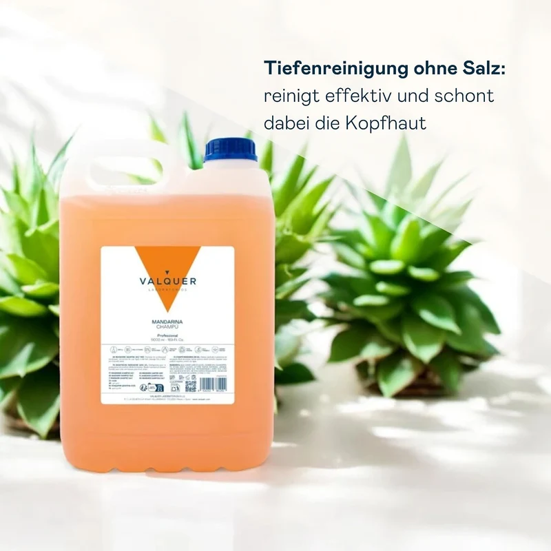 5 L Professionelle Shampoo Flasche | Stärkt und schützt das Haar | Tiefenreinigung und Geschmeidigkeit für alle Haartypen | Vegane Formel, silikonfrei