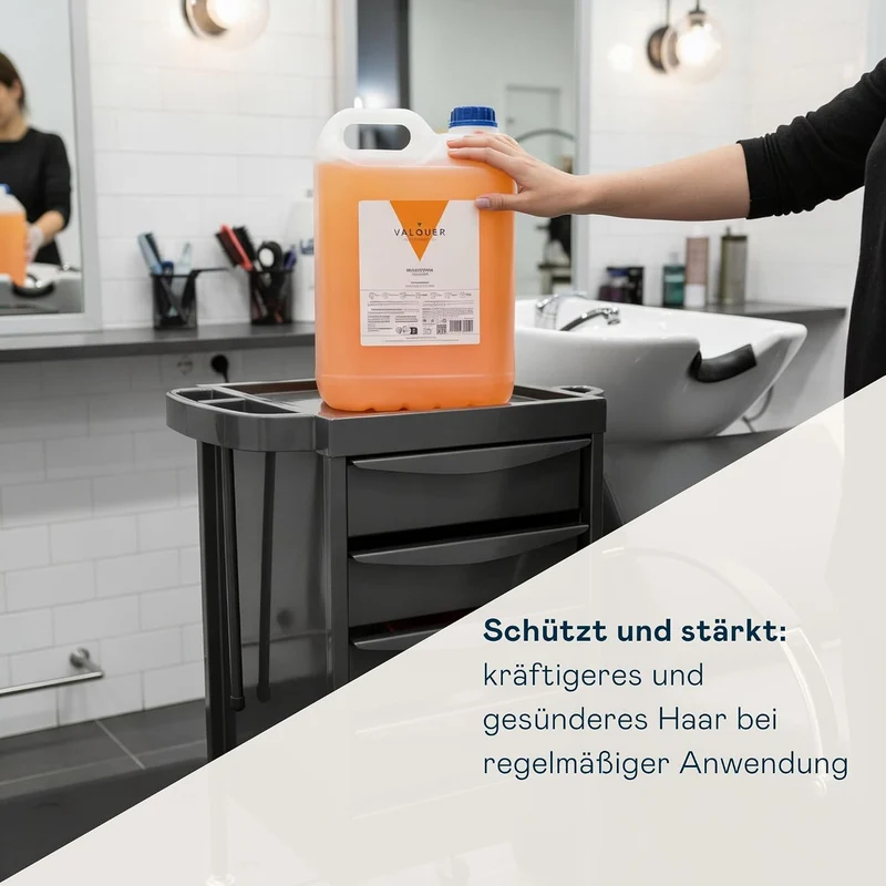 5 L Professionelle Shampoo Flasche | Stärkt und schützt das Haar | Tiefenreinigung und Geschmeidigkeit für alle Haartypen | Vegane Formel, silikonfrei