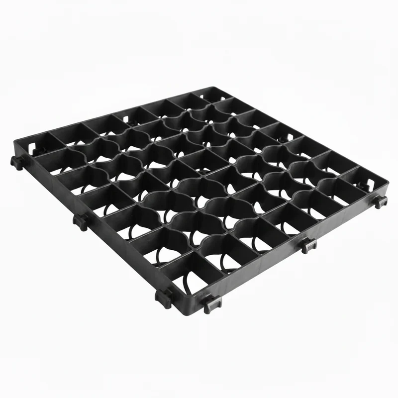 288 x Splitt - Kies & Rasengitter DAKOTA aus PP / 50 x 50 cm x 4 cm / 72 m2 schwarz - Europalette
