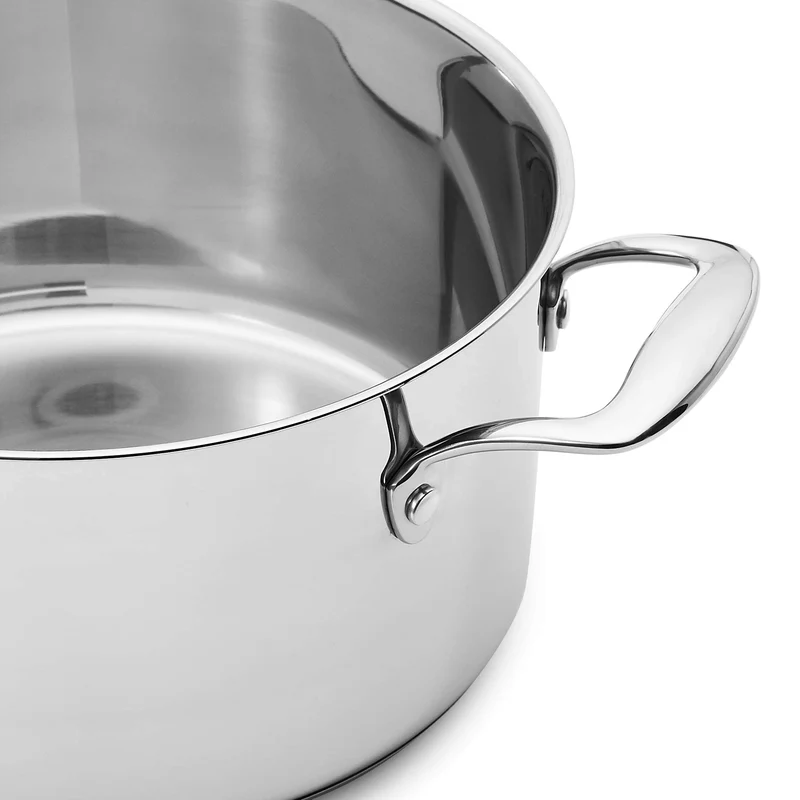 Edelstahl Pfannenset - Topfset Induktionskochgeschirr mit Deckel / Restposten - Abverkauf