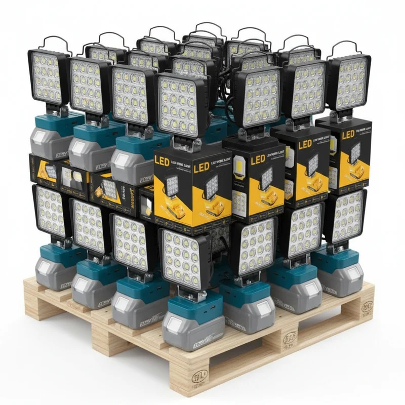 20 x Akku Lampe passend zu Makita 18V, 48W 4800LM Kabellose Led Arbeitsleuchte