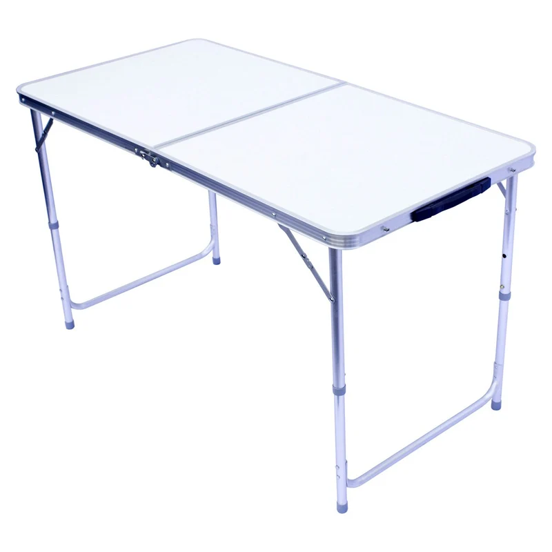 Multifunktionaler Klapptisch, für Camping, Märkte, Tapetentisch, für Feste im Garten, höhenverstellbar, schwarz