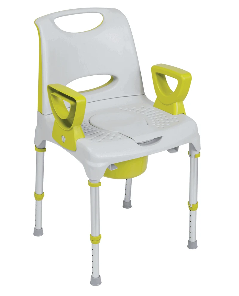 Dusch Toilettenstuhl AQ-TICA 2in1 höhenverstellbar 150 kg stabil