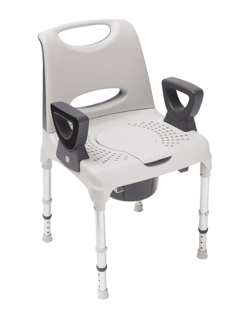Dusch Toilettenstuhl AQ-TICA 2in1 höhenverstellbar 150 kg stabil