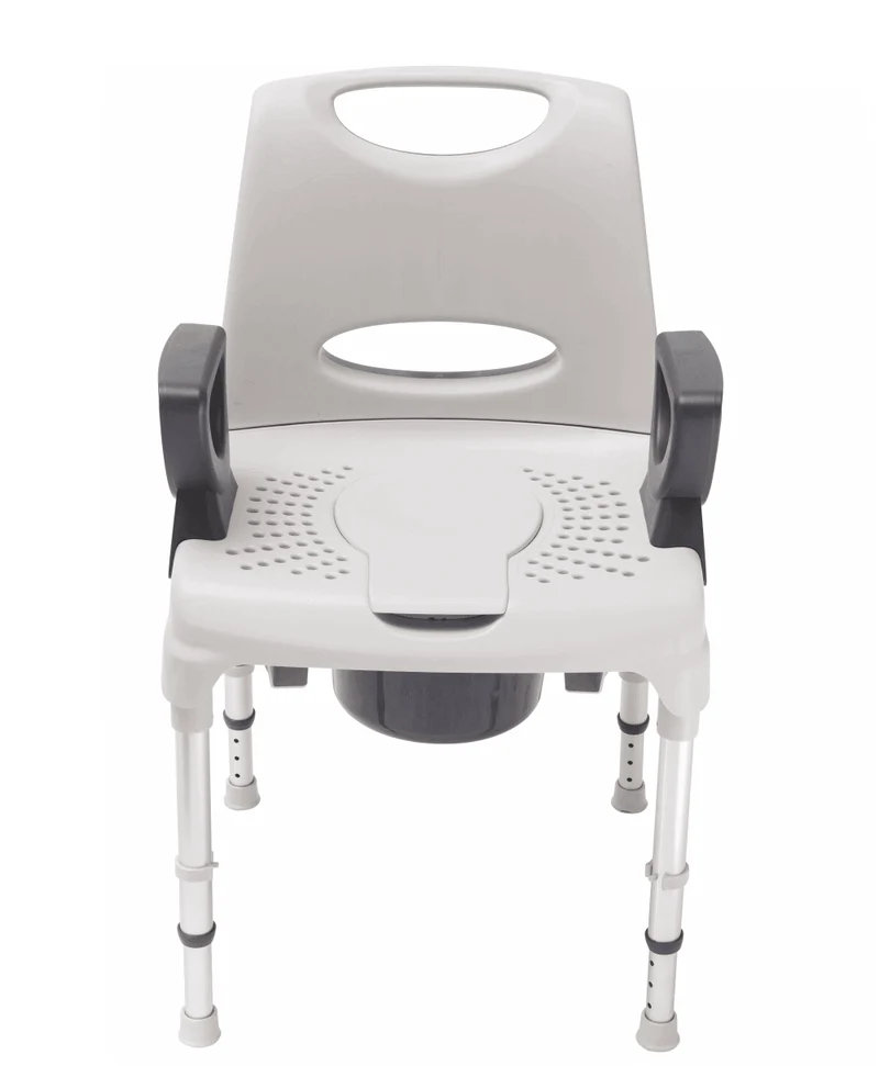 Dusch Toilettenstuhl AQ-TICA 2in1 höhenverstellbar 150 kg stabil