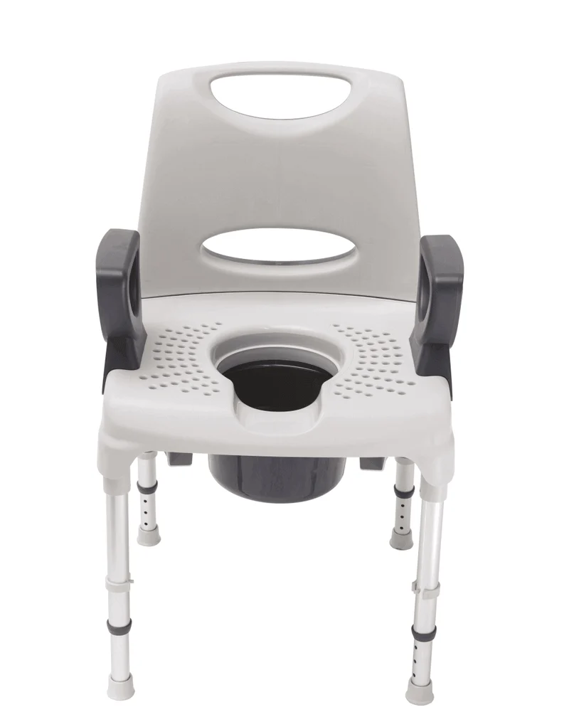 Dusch Toilettenstuhl AQ-TICA 2in1 höhenverstellbar 150 kg stabil