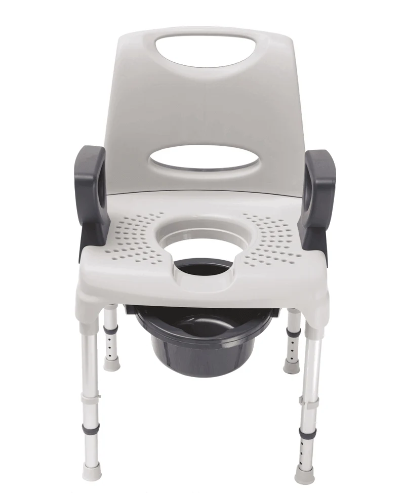 Dusch Toilettenstuhl AQ-TICA 2in1 höhenverstellbar 150 kg stabil