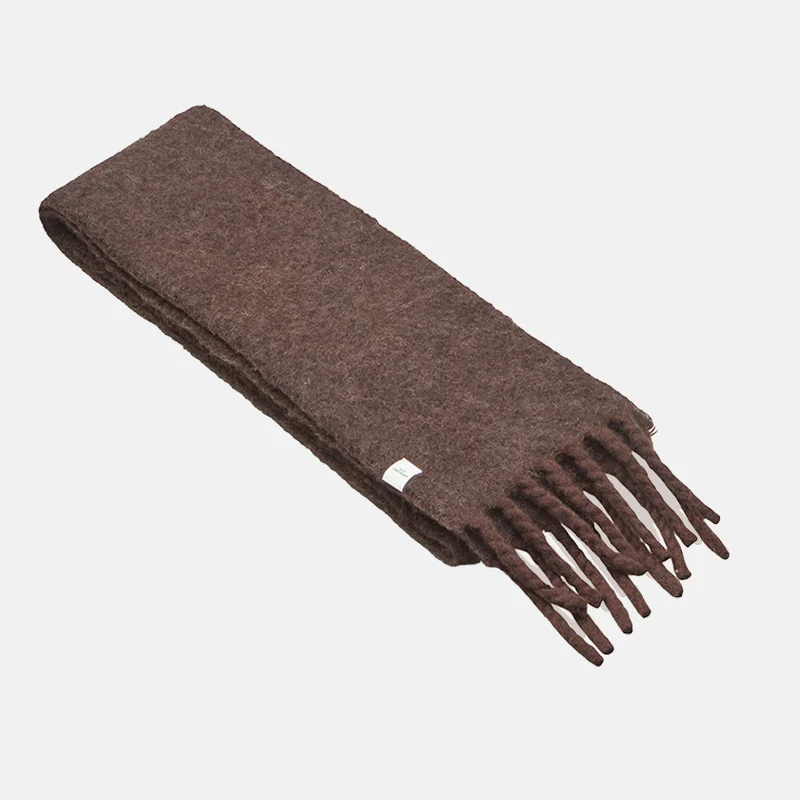 Chocolate Bruce Thin Scarf