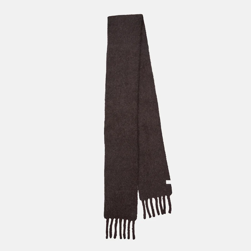 Chocolate Bruce Thin Scarf