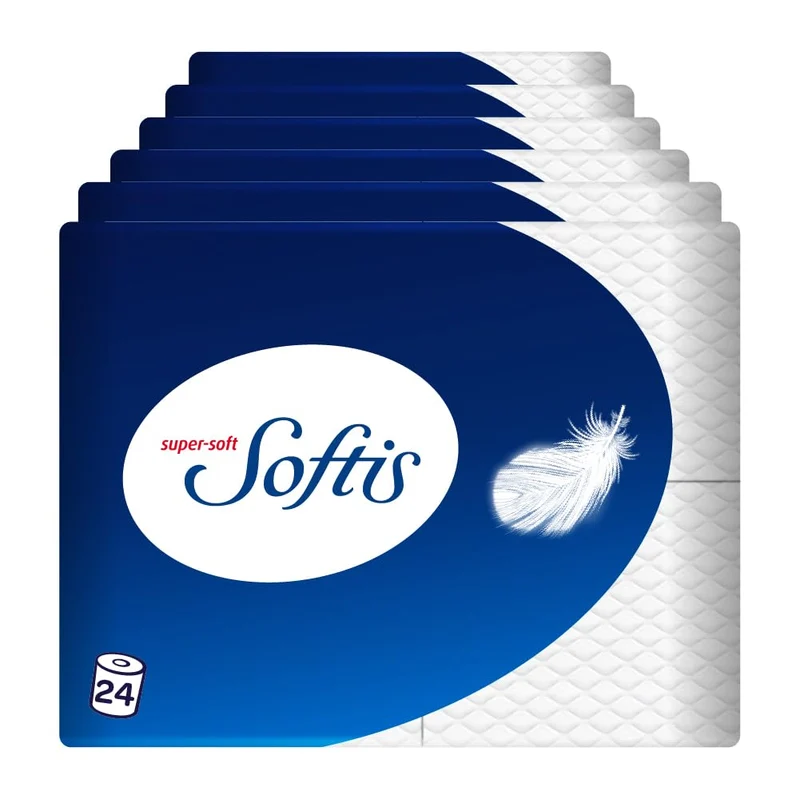 Toilettenpapier - 100 Blätter pro Rolle, einzigartiges Softchamber-System, recycelbare Verpackung, FSC-zertifiziertes Papier