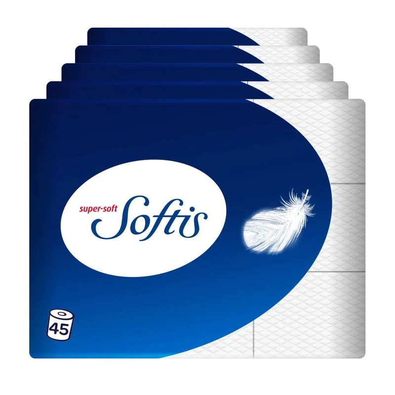 Toilettenpapier - 100 Blätter pro Rolle, einzigartiges Softchamber-System, recycelbare Verpackung, FSC-zertifiziertes Papier