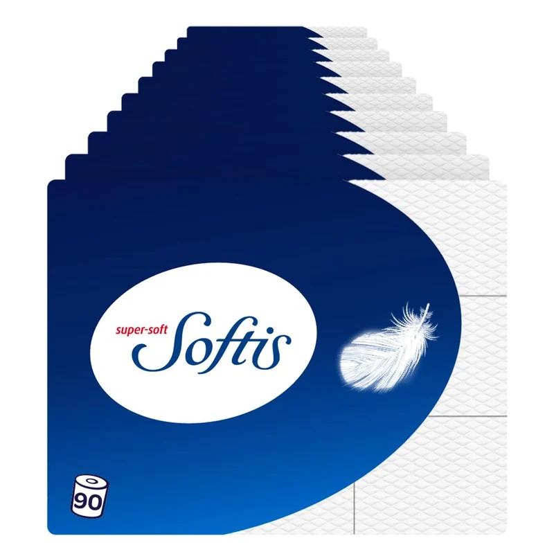 Toilettenpapier - 100 Blätter pro Rolle, einzigartiges Softchamber-System, recycelbare Verpackung, FSC-zertifiziertes Papier