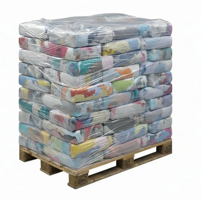33 x Europaletten Putzlappen aus Baumwolle à 300 kg / Ganzer LKW - Gratis Lieferung!