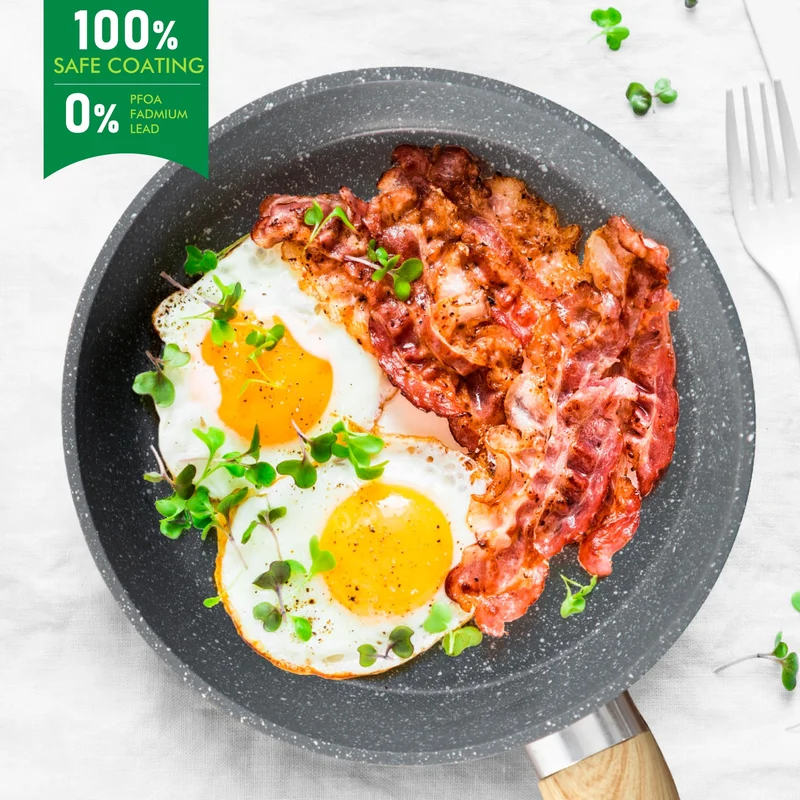 Induktions-Kochgeschirrset mit Glasbeton und Granitbeschichtung einschließlich Pfannen und Töpfen / NEU & Originalverpackt!