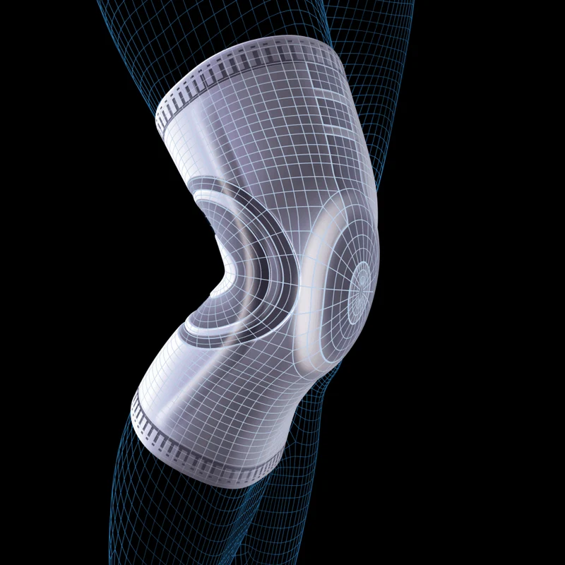 Kniebandage AccuTex mit Patella Pad für Stabilität im Knie