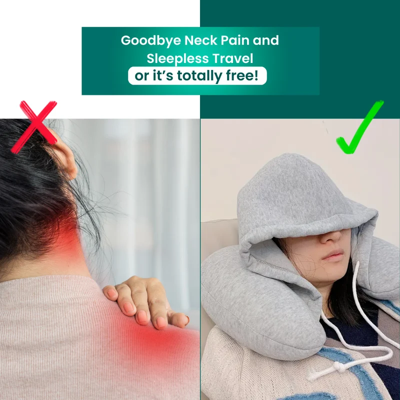 RestHood Nap Cushion™ Nackenkissen mit Kapuze