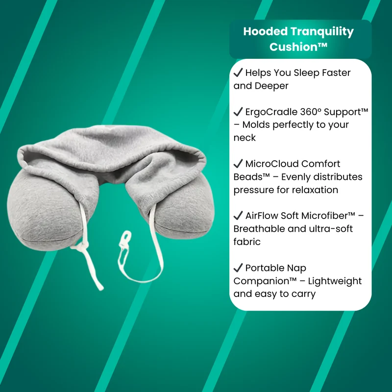 RestHood Nap Cushion™ Nackenkissen mit Kapuze