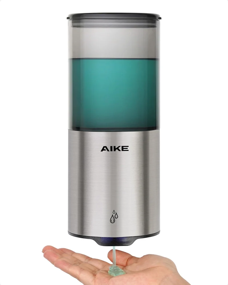 Automatischer Seifenspender für Flüssigseife, Wandmontage für Küche und Badezimmer, IPX7 Wasserdicht 400ml mit Edelstahl Gebürstetes