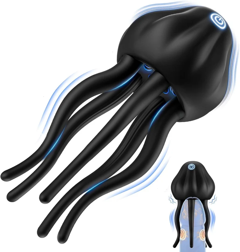 Masturbieren für Männer Penis Eichel Stimulator, Tagnaff Sex Spielzeug für die Männer 10 Klopf- und Vibration Masturbator, Vibratorensets Sexspielzeug für Men Solo Paare Masturbatoren Taschenmuschi