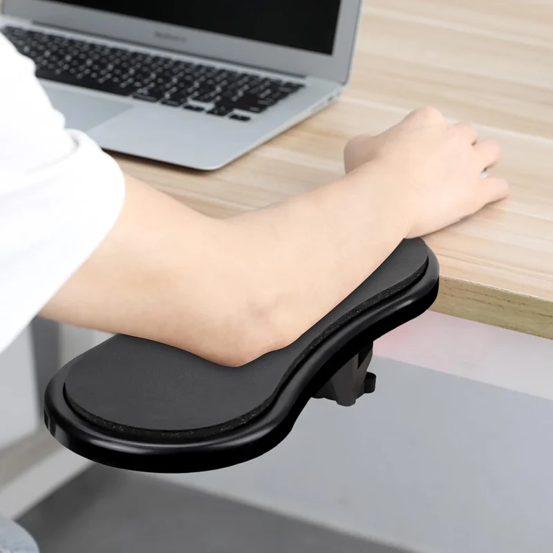 Verstellbare Computer-Armstütze,Arm Handgelenkauflage 180°,Verstellbare Armauflage Schreibtisch,Ergonomisch Computer Armlehne für Büro Studium Arbeit Spiel Schreibtisch