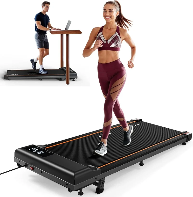 Körperdoc - Smart-Walk-Laufband – Kompakt & leise, 1–6 km/h, 7 % Steigung, LED-Display & Fernbedienung