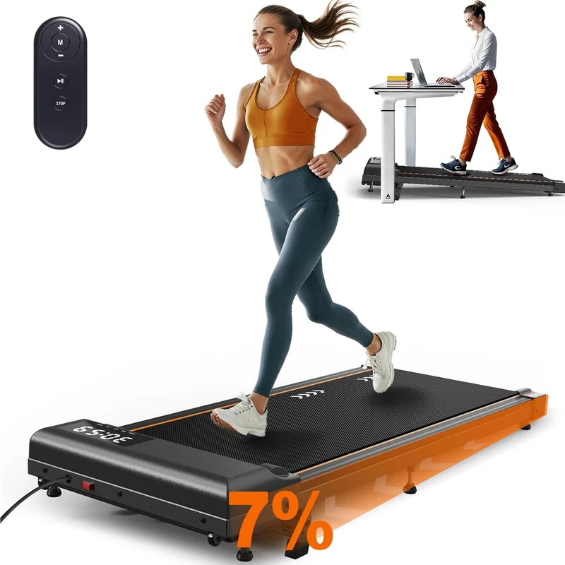Körperdoc - Smart-Walk-Laufband – Kompakt & leise, 1–6 km/h, 7 % Steigung, LED-Display & Fernbedienung