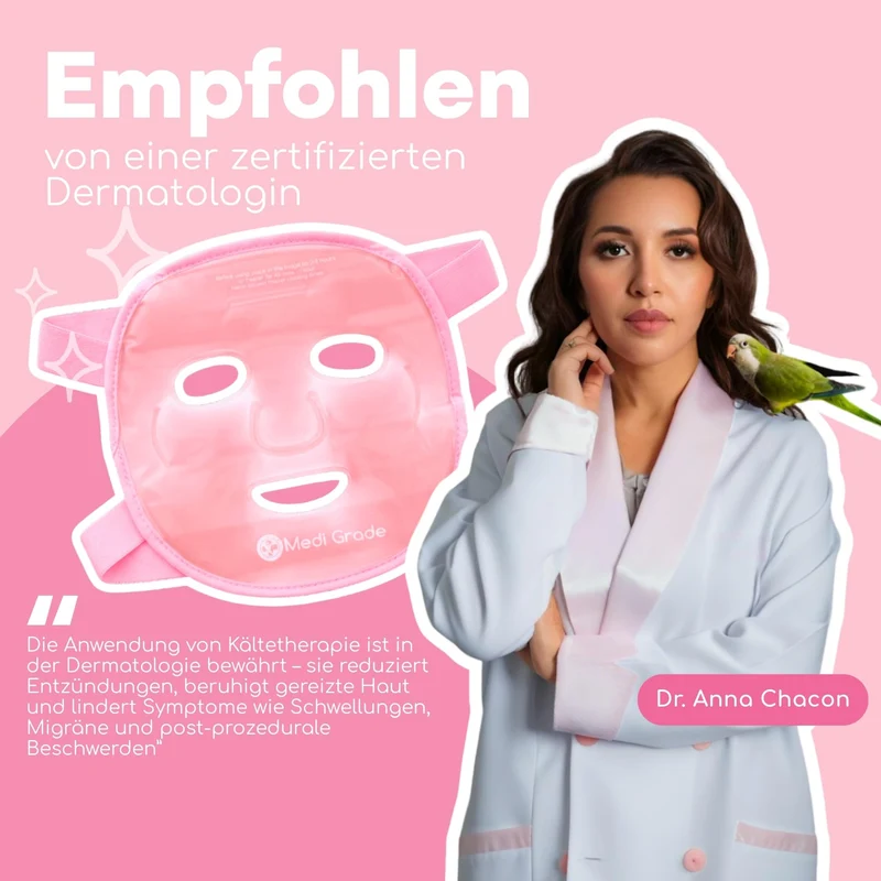 Kühlmaske für Gesicht Augen im Set, Erfrischende Gel Eismaske | Gesichtskühlmaske Augen Kühlmaske gegen geschwollene Augen, zum Augenringe Entfernen, bei Migräne, mit praktischer Kühltasche