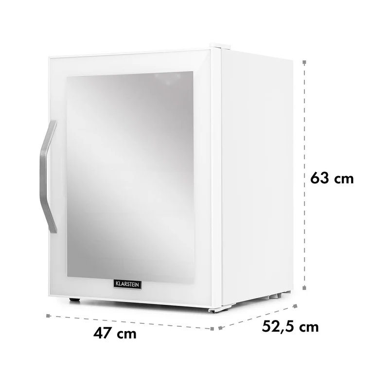 Beersafe Getränkekühlschrank 60 L – Mini Kühlschrank mit Glastür, Kupfer | LED-Beleuchtung, herausnehmbare Metallablagen, leise, Flaschenkühlschrank für Getränke & Dosen