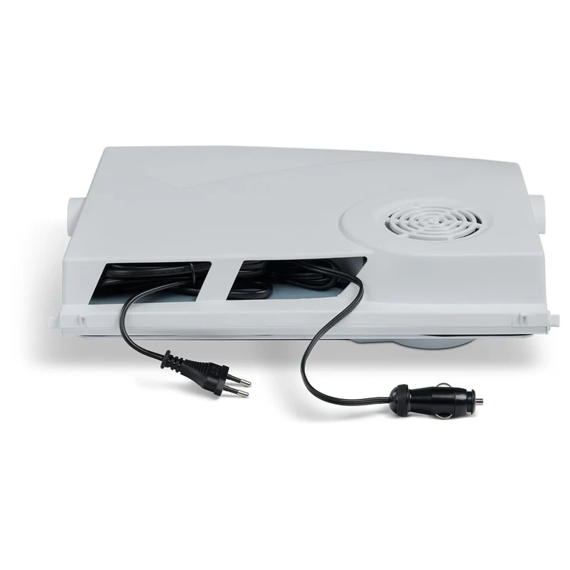 Elektrische Kühlbox, 12V und 230V, 26L, blau - Mini-Kühlschrank für Auto, Camping, Urlaub, Boot, Festivals - leicht, tragbar, mit praktischem Kabelfach und Eco/Max Modus
