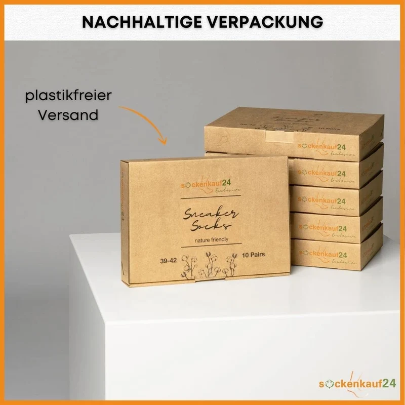 10 Paar Premium Trainer Socken für Männer und Frauen aus besegneter Baumwolle mit Comfort Bund ohne Drucknaht