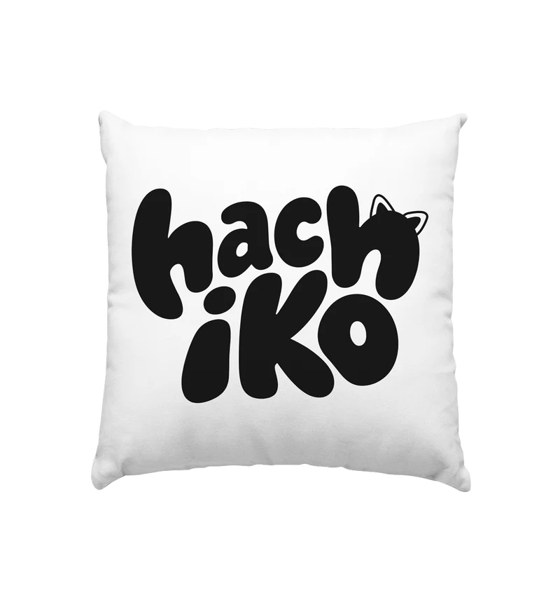 Hachiko Logo 2 - Kissen 40x40cm