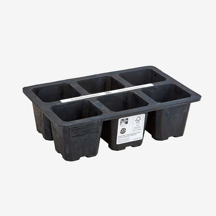 Saatgutschale XL 6fach - wiederverwendbar, aus Naturkautschuk