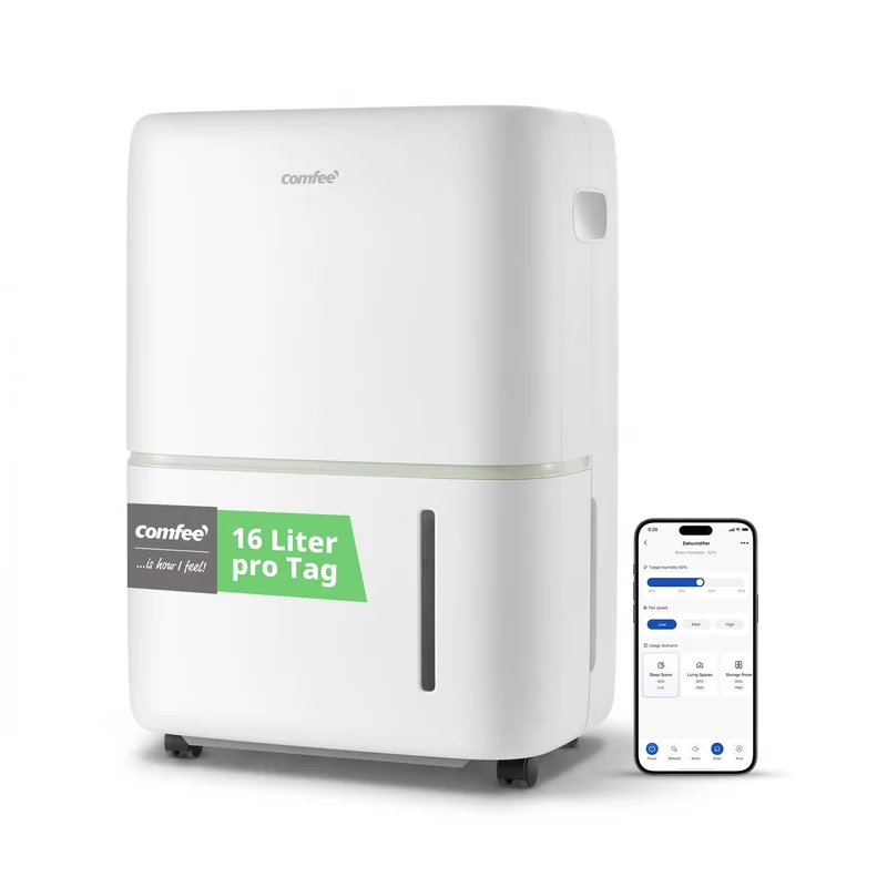 Luftentfeuchter Smart modus ,Timer 24H,Wassertank ,APP-fähig, Weiß