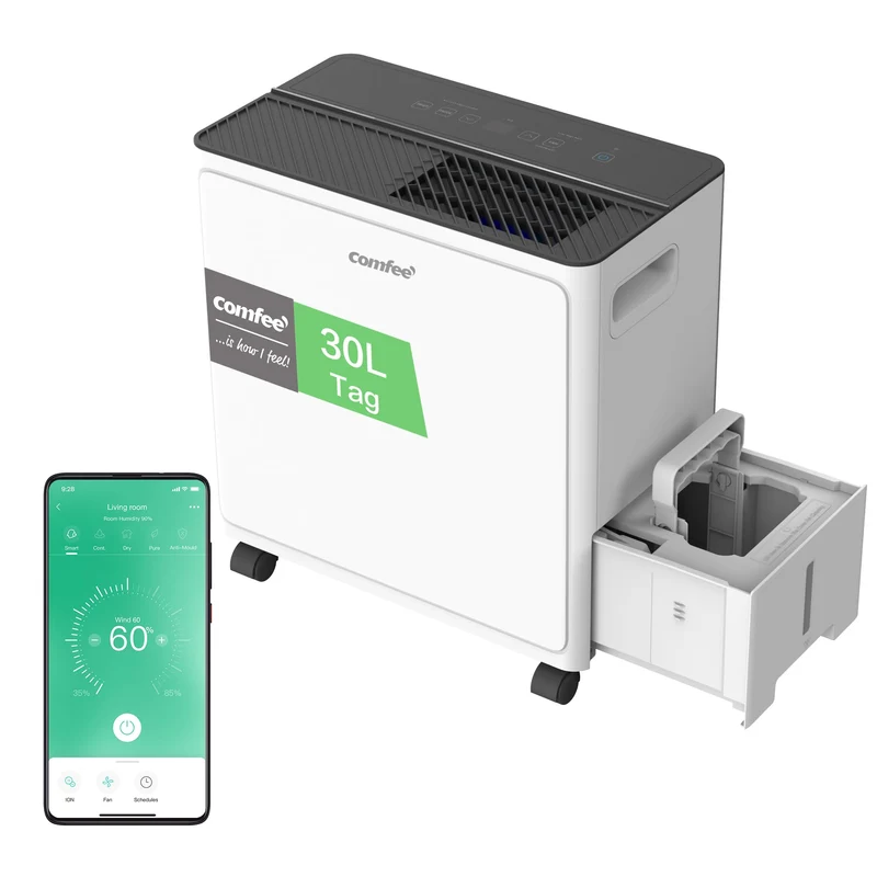 Luftentfeuchter Smart modus ,Timer 24H,Wassertank ,APP-fähig, Weiß