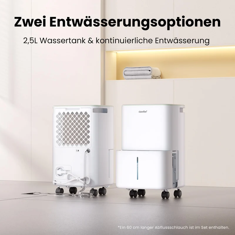 Luftentfeuchter Smart modus ,Timer 24H,Wassertank ,APP-fähig, Weiß