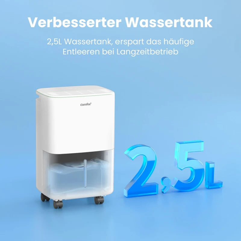 Luftentfeuchter Smart modus ,Timer 24H,Wassertank ,APP-fähig, Weiß
