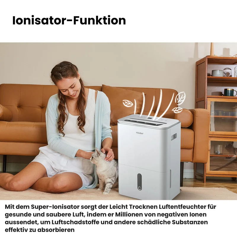 Luftentfeuchter Smart modus ,Timer 24H,Wassertank ,APP-fähig, Weiß
