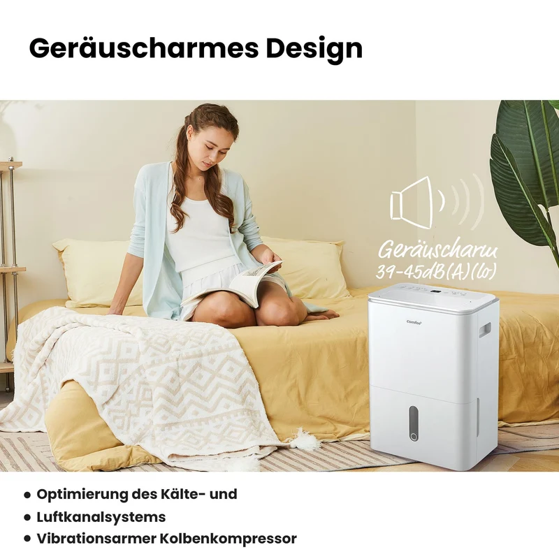 Luftentfeuchter Smart modus ,Timer 24H,Wassertank ,APP-fähig, Weiß