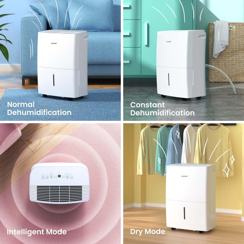 Luftentfeuchter Smart modus ,Timer 24H,Wassertank ,APP-fähig, Weiß