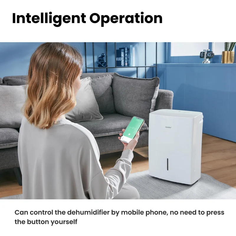 Luftentfeuchter Smart modus ,Timer 24H,Wassertank ,APP-fähig, Weiß