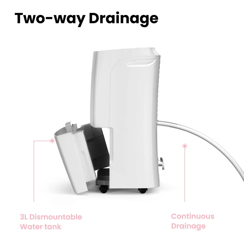 Luftentfeuchter Smart modus ,Timer 24H,Wassertank ,APP-fähig, Weiß