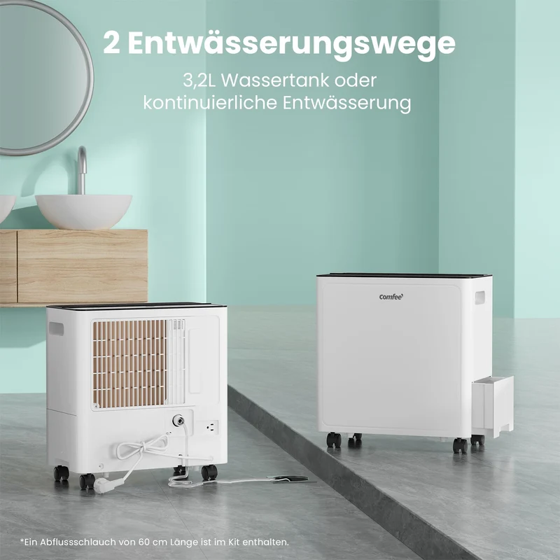 Luftentfeuchter Smart modus ,Timer 24H,Wassertank ,APP-fähig, Weiß