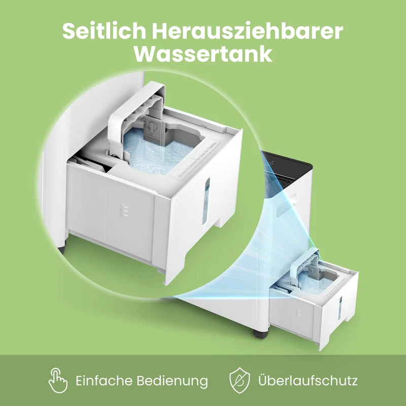 Luftentfeuchter Smart modus ,Timer 24H,Wassertank ,APP-fähig, Weiß