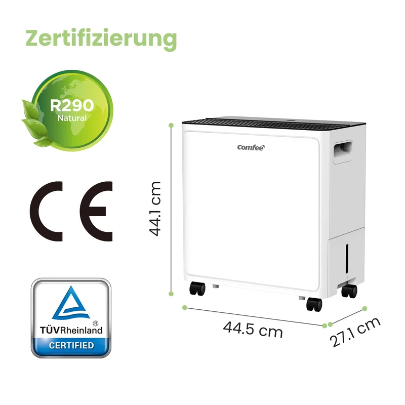 Luftentfeuchter Smart modus ,Timer 24H,Wassertank ,APP-fähig, Weiß