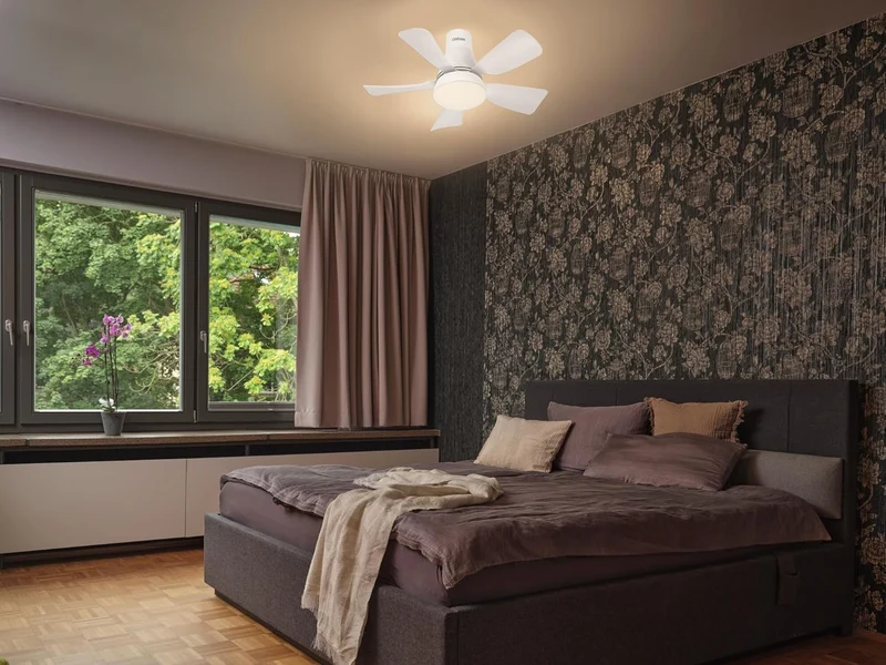 Osram LED-Deckenventilator Weiß, leise, Fernbedienung | Ceiling fan Sudestada, Ceiling Fans with Lighting, Weiß, 450 mm dia, 50000 h, 1-Pack