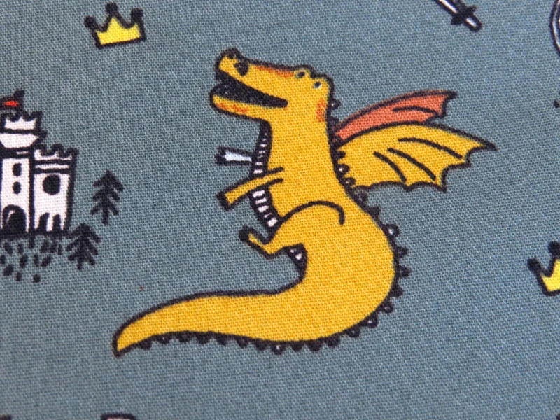 Wärmflasche 2 Liter khaki Ritter Drachen
