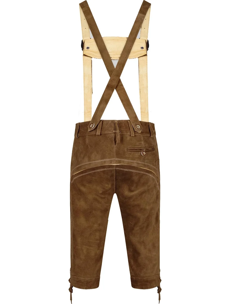 Oktoberfest Kostümset für Herren (Hose + Hemd + Schuhe + Socken) Bayerische Lederhosen, Traditionelle Hosen / NEU & Originalverpackt!
