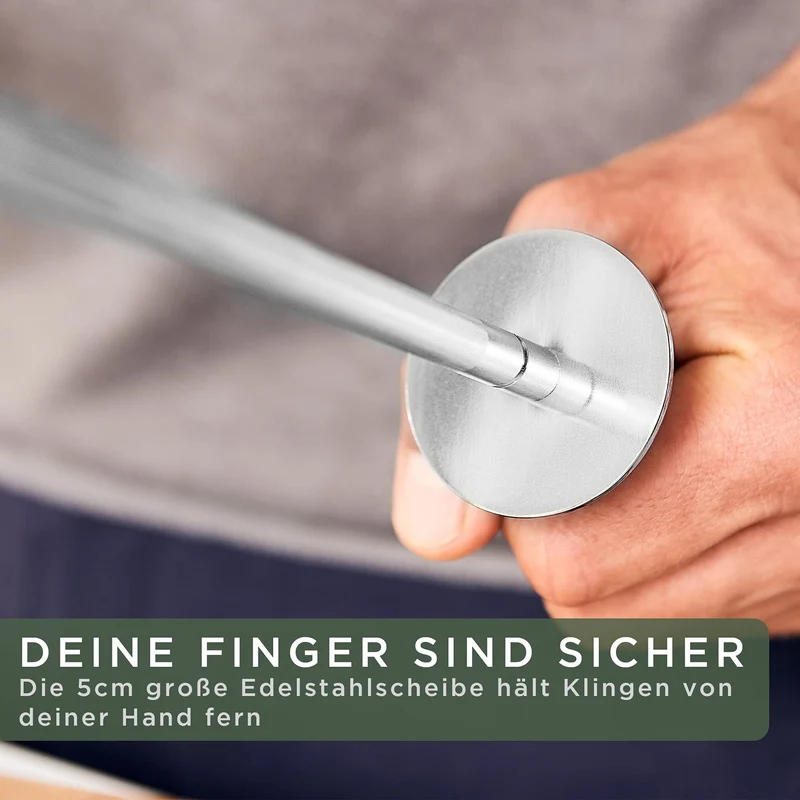 Magnetische Messerstreifen (40 x 5 cm) - Magnetstreifen aus elegantem Akazienholz - Magnetische Messerhalter für schwere Messer - Magnetische Messerstreifen zum Kleben oder Schrauben - Magnetische Messerhalterung