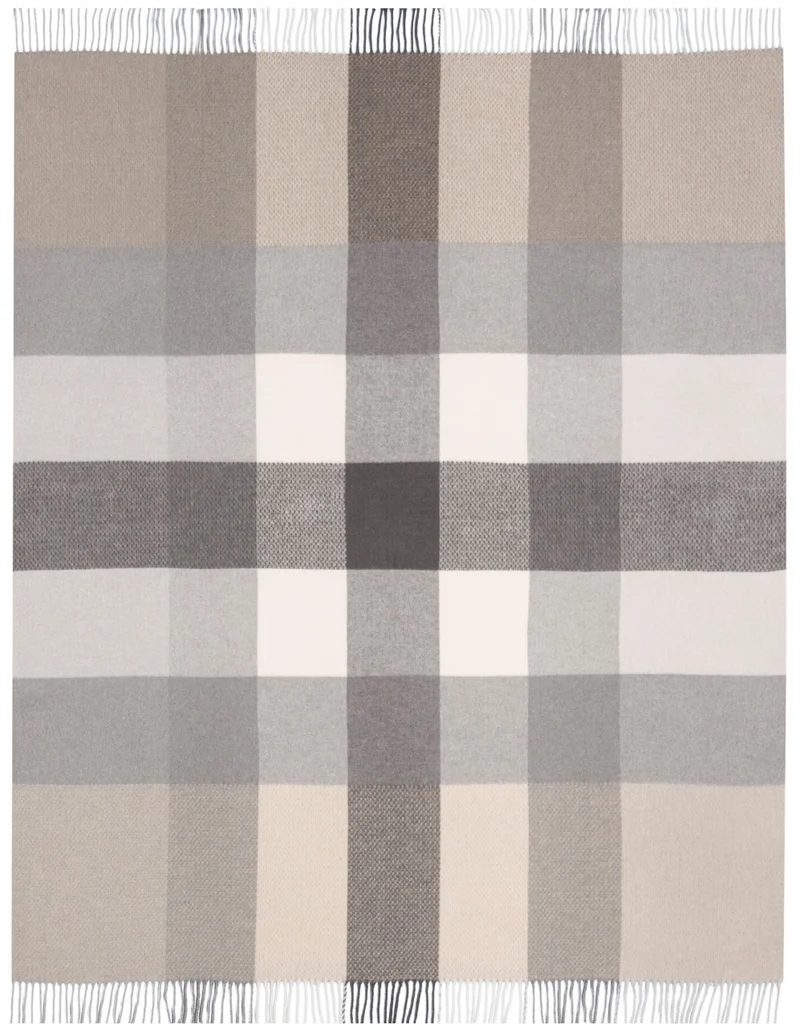 Biederlack Fransenplaid Desire 130x170 grey