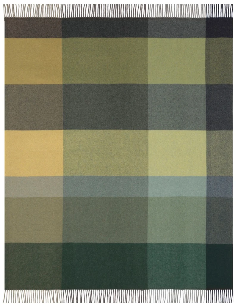 Biederlack Kaschmir-Plaid Pleasant 130x170 green